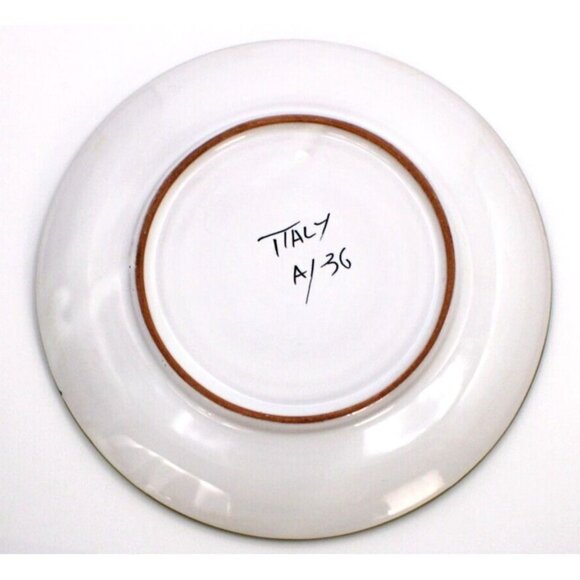 Italian Terracotta Floral Large Cup And Saucer - Picture 5 of 6